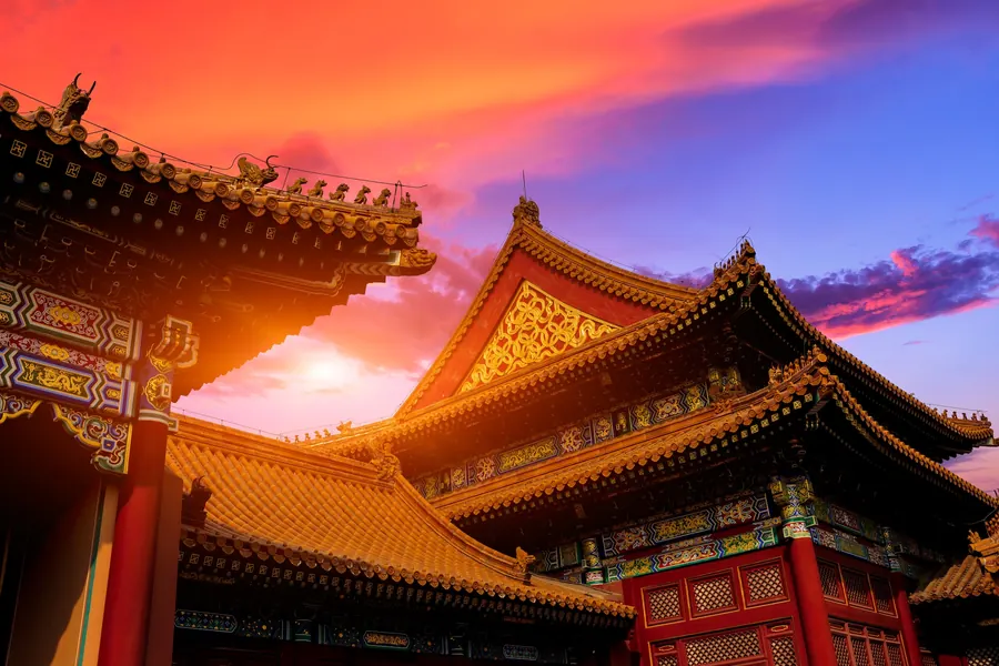 Forbidden City rooftops, Beijing