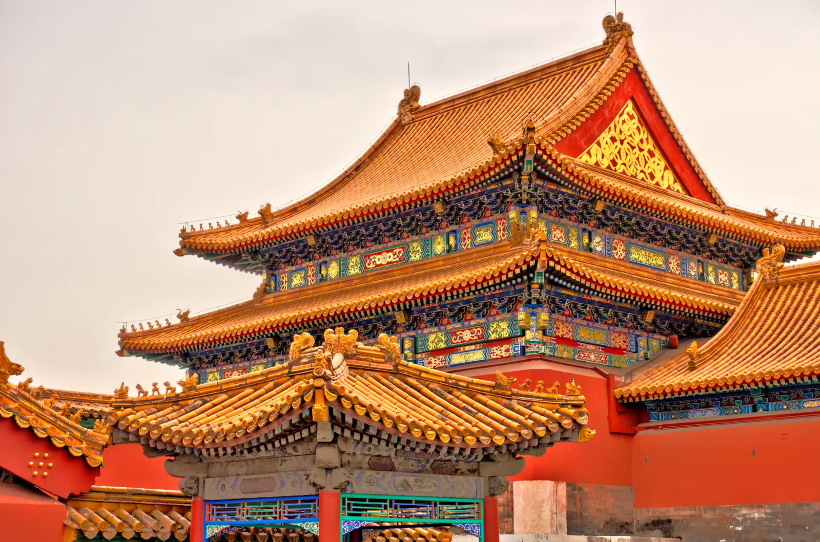 The roofs of the Forbidden City