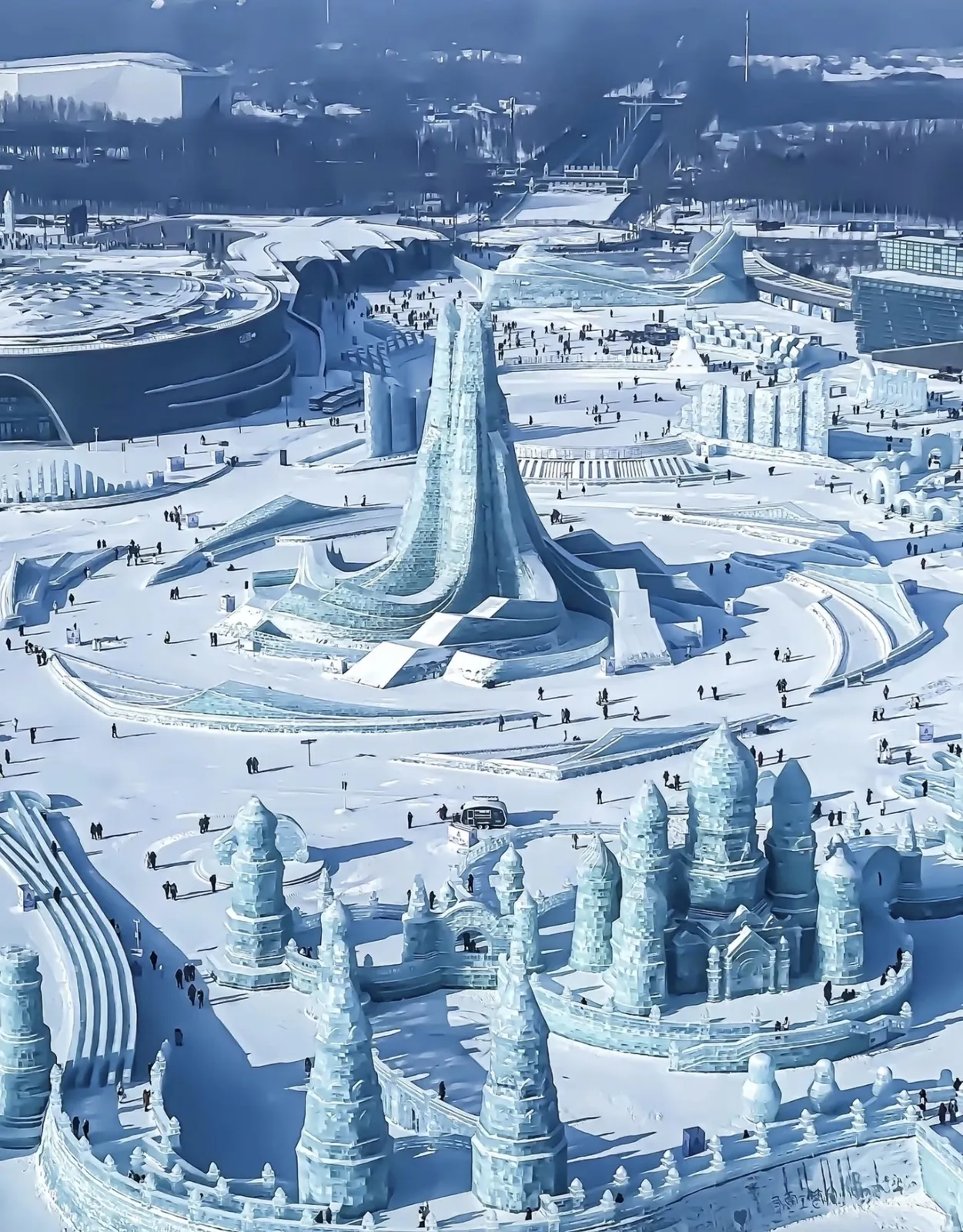 The Ice and Snow World from above