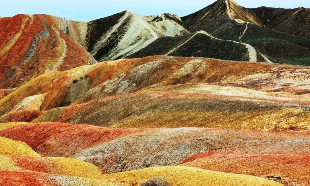 The Zhangye rainbow mountains on the Silk Road