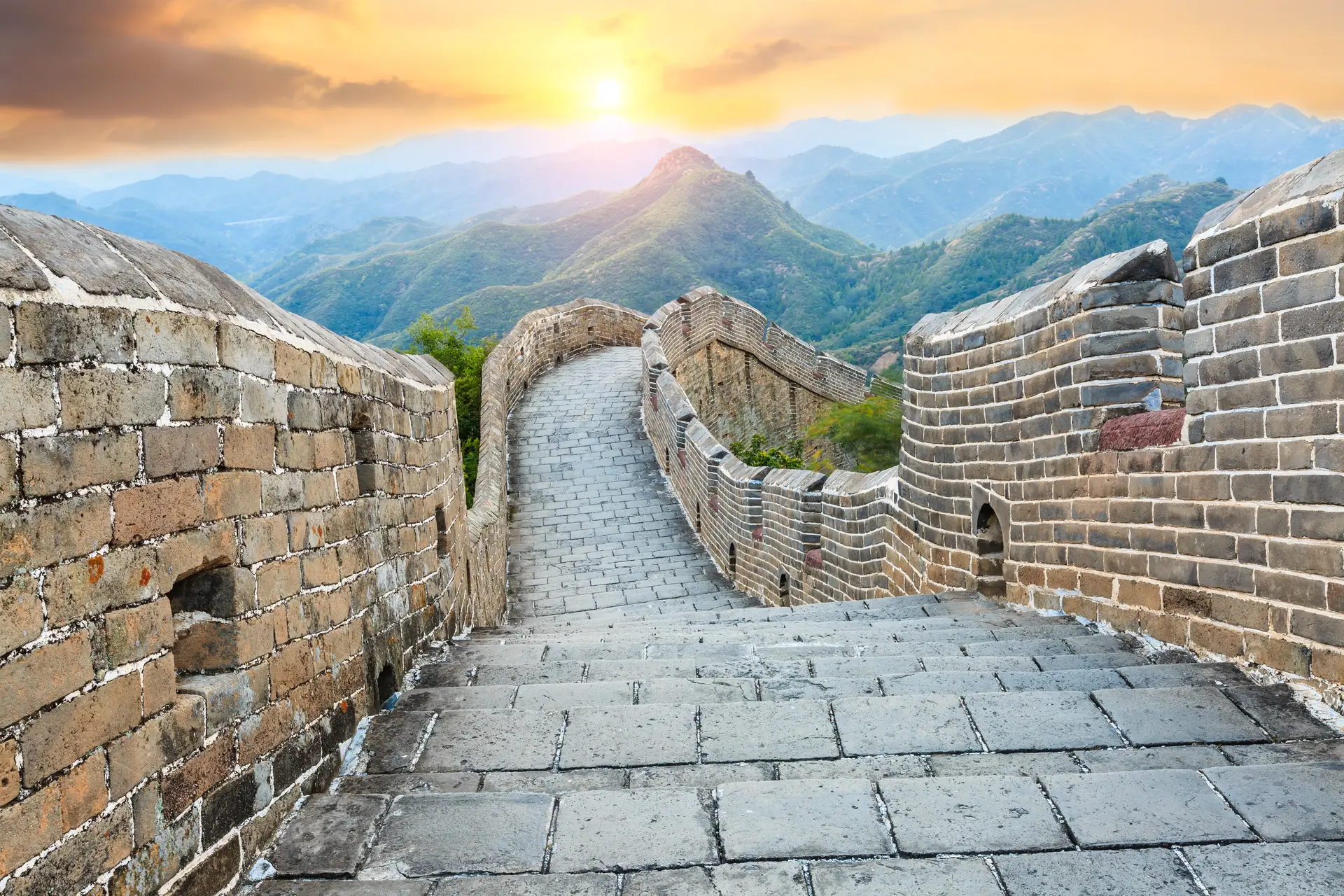 The Great Wall at sunrise